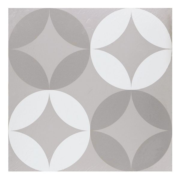 Retro 12x12 Peel & Stick Vinyl Floor Tile - Mod Diamond - 20 Tiles/20 sq. ft.