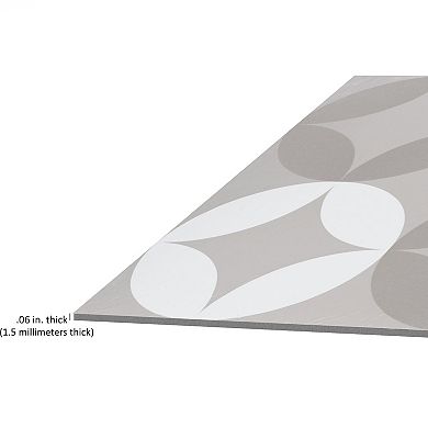 Achim Retro Mod Diamond 12'' x 12'' 20-piece Self Adhesive Vinyl Floor Tile Set