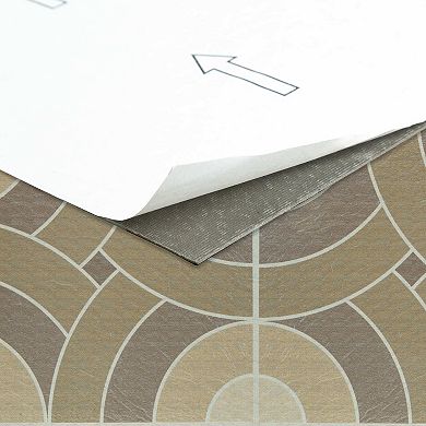 Achim Retro Swirl 12'' x 12'' 20-piece Self Adhesive Vinyl Floor Tile Set