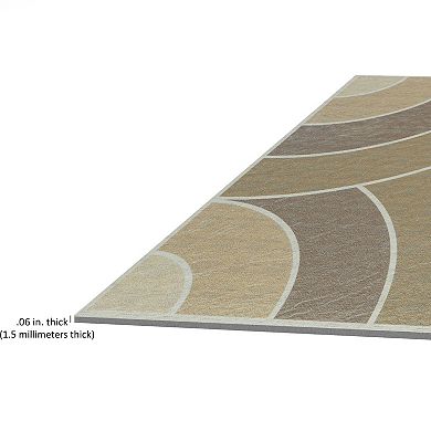 Achim Retro Swirl 12'' x 12'' 20-piece Self Adhesive Vinyl Floor Tile Set