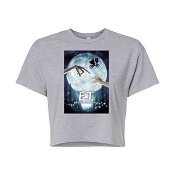 Juniors' E.T. Bike Moon Cropped Graphic Tee
