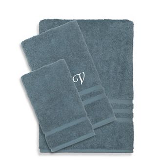 Linum Home Textiles Turkish Cotton Denzi 3 pc Personalized Towel Set