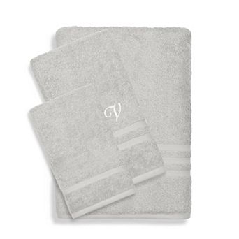 Linum Home Textiles Turkish Cotton Denzi 3 pc Personalized Towel Set