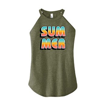 Juniors' Retro Summer Graphic Tank Top Top