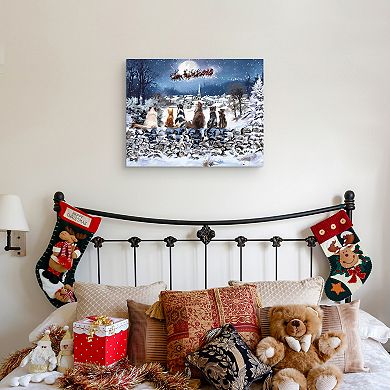 Masterpiece Christmas Cats Canvas Wall Art