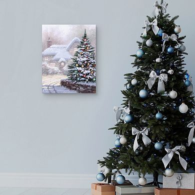 Masterpiece Christmas Lane Canvas Wall Art