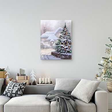 Masterpiece Christmas Lane Canvas Wall Art