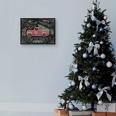 Masterpiece Christmas Chalk V Canvas Wall Art
