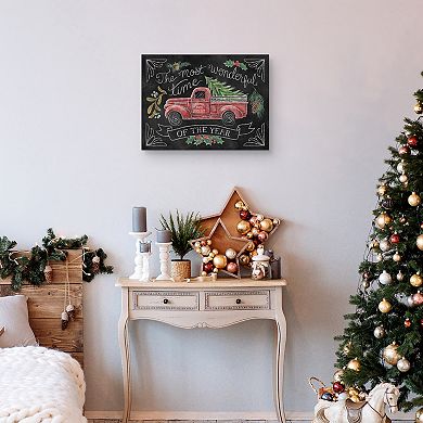 Masterpiece Christmas Chalk V Canvas Wall Art