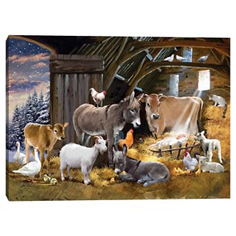Masterpiece Nativity 3 Canvas Wall Art