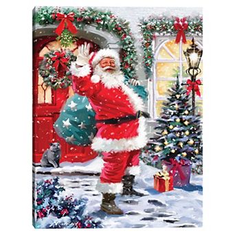 Masterpiece Santa 4 Canvas Wall Art
