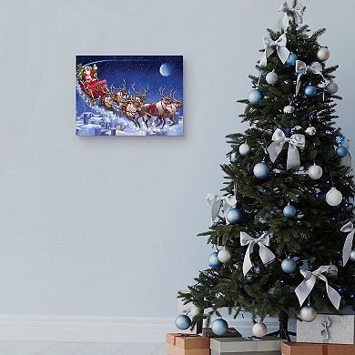 Masterpiece Santa's Sleigh Canvas Wall Art