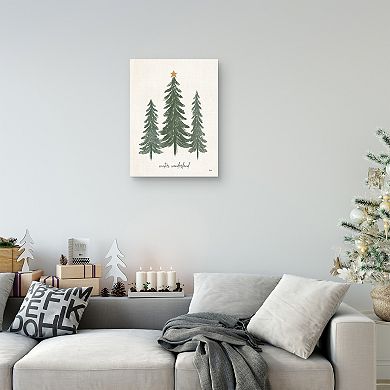 Master Piece Woodland Christmas Trees Canvas Wall Art
