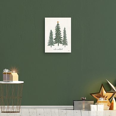 Master Piece Woodland Christmas Trees Canvas Wall Art