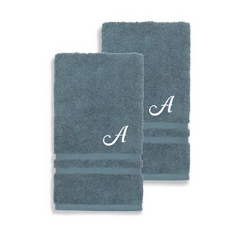 Linum Home Textiles Turkish Cotton 2 pc Personalized Denzi Hand Towel Set