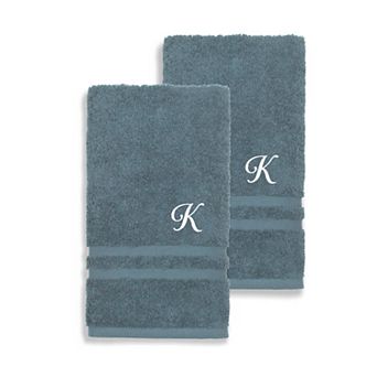 Linum Home Textiles Turkish Cotton 2 pc Personalized Denzi Hand Towel Set
