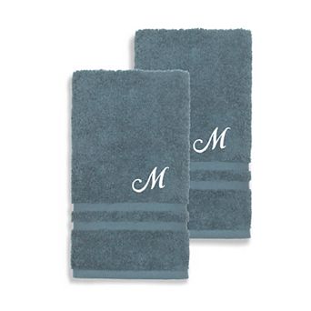 Linum Home Textiles Turkish Cotton 2 pc Personalized Denzi Hand Towel Set