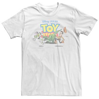Big & Tall Disney / Pixar Toy Story Rex Buzz Woody Vintage Run Tee