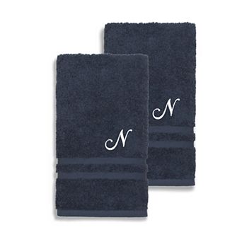 Linum Home Textiles Turkish Cotton 2 pc Personalized Denzi Hand Towel Set
