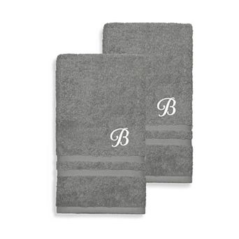 Linum Home Textiles Turkish Cotton 2 pc Personalized Denzi Hand Towel Set