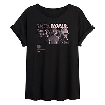 Junior's Barbie® Hello World Oversize Tee