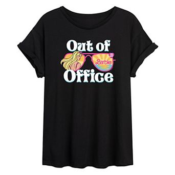 Junior's Barbie® Out Of Office Oversize Tee