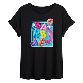 Junior's Barbie® Summer Pool Oversize Tee