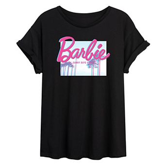 Junior's Barbie® Sunny Days Oversize Tee