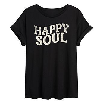 Junior's Happy Soul Oversize Tee