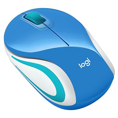 Logitech M187 Wireless Mini Mouse - Blue