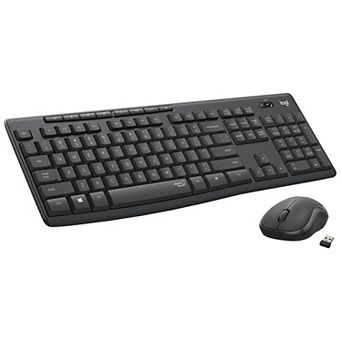 Logitech MK295 Silent Wireless Keyboard and Mouse - Graphite