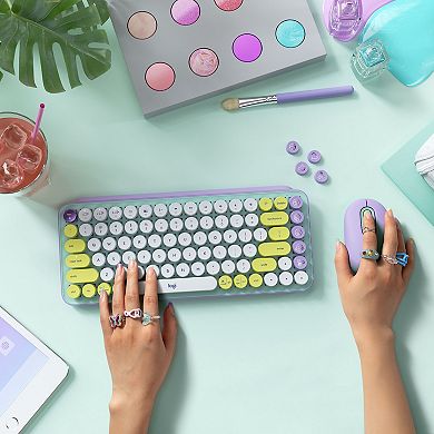 Logitech POP Keys Emoji Wireless Keyboard - Daydream