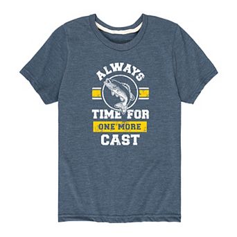 Boys 8-20 One More Cast Fishing Graphic Tee
