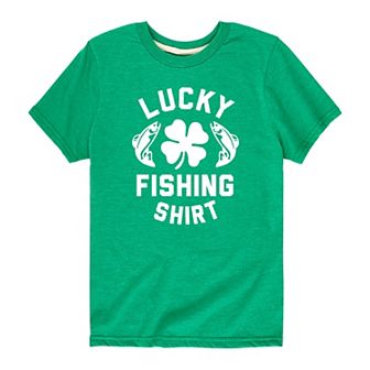 Boys 8-20 Lucky Fishing Shirt Graphic Tee