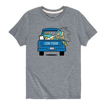 Boys 8-20 Gone Fishin' Truck Graphic Tee