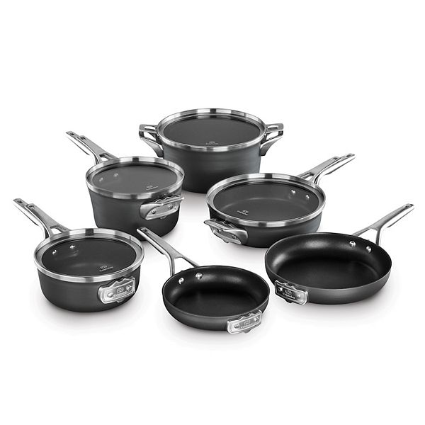 Calphalon Premier 10pc. SpaceSaving HardAnodized Nonstick Cookware Set