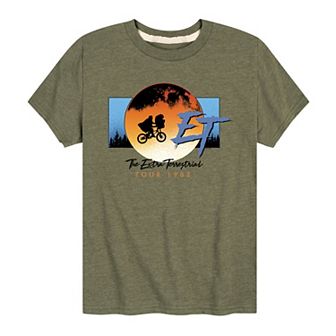 Boys 8-20 E.T. Tour 1982 Bike Moon Graphic Tee