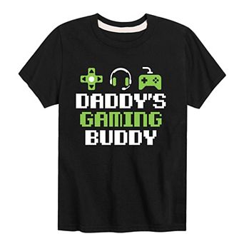 Boys 8-20 Daddy's Gaming Buddy Graphic Tee