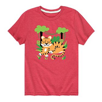 Boys 8-20 Jungle Tiger Graphic Tee
