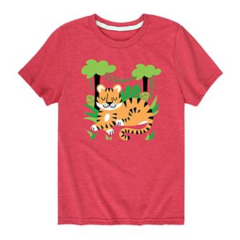 Boys 8-20 Jungle Tiger Graphic Tee