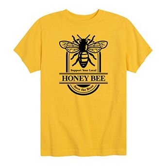 Boys 8-20 Support Your Local Honey Bee Graphic Tee