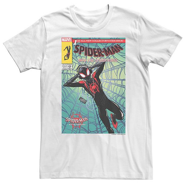 Big & Tall Marvel Spiderverse Collectors Comic Cover Tee
