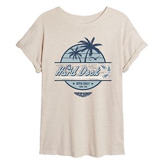 Junior's Top Gun: Maverick "The Hard Deck" Oversized Graphic Tee
