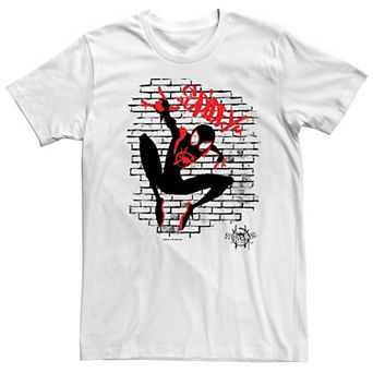 Big & Tall Marvel Spiderverse Spider-Man Graffiti Tee