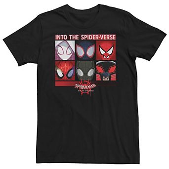 Big & Tall Marvel Spider-Man Spiderverse Square Group Tee
