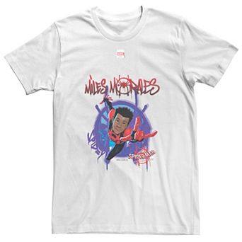 Big & Tall Marvel Spiderverse Miles Morales Splat Tee