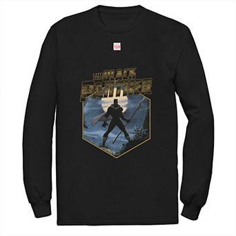 Big & Tall Marvel Avengers The Black Panther Moonlight Portrait Tee