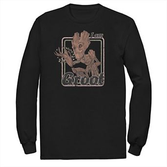 Big & Tall Marvel Guardians Of The Galaxy I Am Groot Retro Portrait Tee