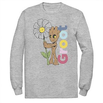Big & Tall Marvel Guardians Of The Galaxy Groot Flower Portrait Tee