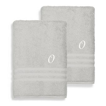 Linum Home Textiles Turkish Cotton Denzi 2 pc Personalized Bath Towel Set